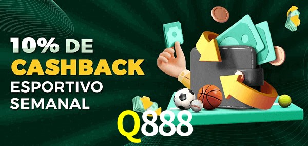 10% de bônus de cashback na Q888